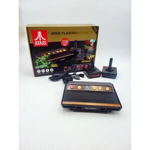 Atari Flashback 9 Gold Game Console 120 Built In Games Works GREAT